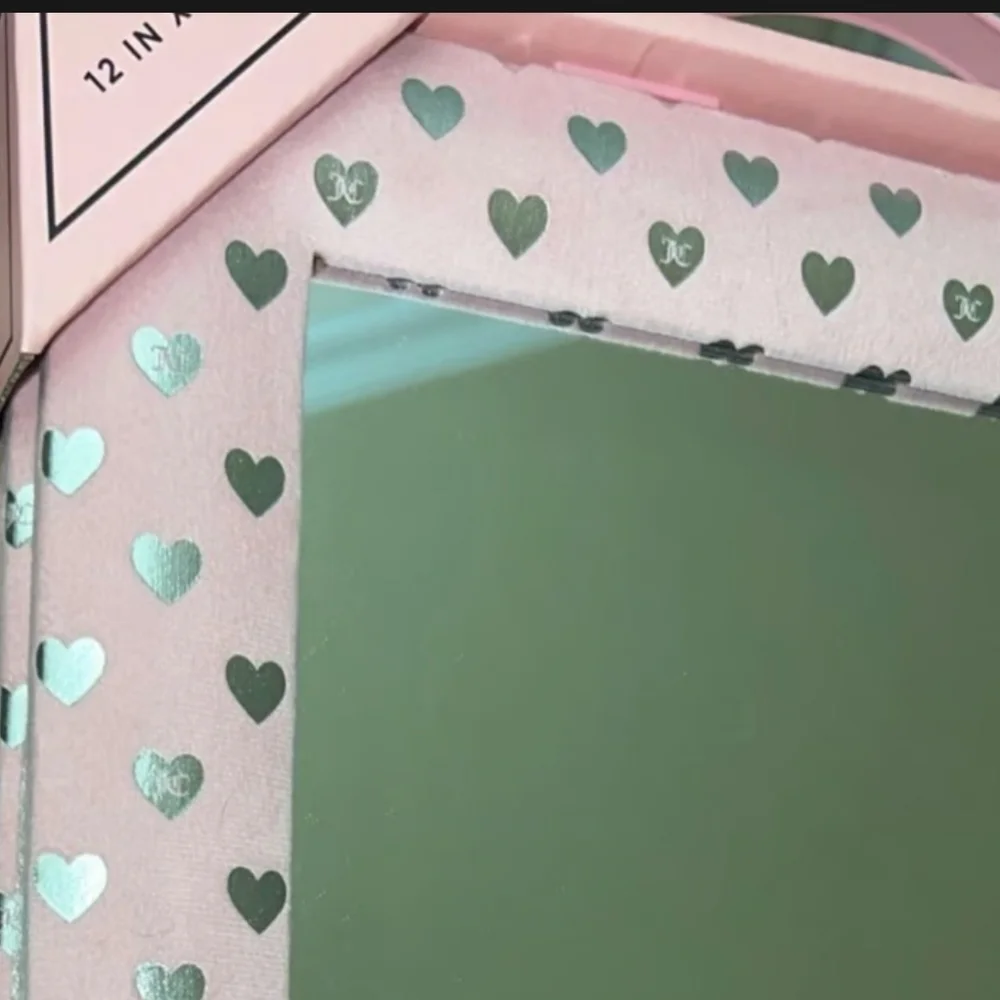 Juicy Couture Pink and Silver Heart Mirror Trio